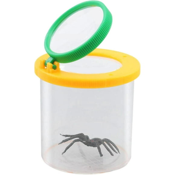 Bugs Catcher For Kids With A Spider Toy, Bugs Magnifier Insect Magnifying Jar Backyard Explorer Collecting Science Kit For Childre