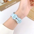 thumbnail image 4 of Breathable Sport Band Compatible with Apple Watch Band 42/44/45/49mm for Women Men, Soft Wristband Recycled Plastic Soft Silicone Strap for iWatch Series 9 8 7 6 5 4 3 2 1 Ultra SE, Skyblue, 4 of 6