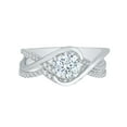 thumbnail image 2 of KATARINA Diamond Cluster Bridal Engagement Set in 14K White Gold (7/8 cttw), 2 of 5