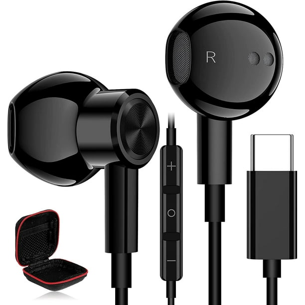 USB C Headphones Magnetic Type C Earphone Stereo Earbuds Hi Fi