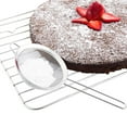 thumbnail image 1 of Restaurantware Met Lux 9.7 Inch Mesh Strainer 1 Corrosion-Resistant Mesh Sieve - Ergonomic Handle Built-In Hook Stainless Steel Quinoa Strainer For Separating Seeds And Dusting Powdered Sugar, 1 of 3