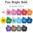 thumbnail image 3 of Apple Barrel Vibrant Spectrum Collection Pintura acrílica para manualidades PROMOABIII 2 onzas líquidas cada uno 16 colores mate surtidos 16 unidades, 3 of 7