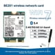 thumbnail image 2 of Tarjeta Inalámbrica BE201 WIFI7 de 8774 Mbps, Tribanda, BT5.4, WiFI7, M.2, CNvio3, AX211, para Win10/11, 64 Bits, Kit de Antena de 10 DB., 2 of 5