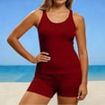 thumbnail image 2 of Sentmoon Maillots de Bain pour Femmes Shorts de Bain pour Femmes et Hauts de Bain Bikini pour Femmes Taille Haute Extensible Coupe Régulière Maillot de Bain Vacances P-2TG, 2 of 9