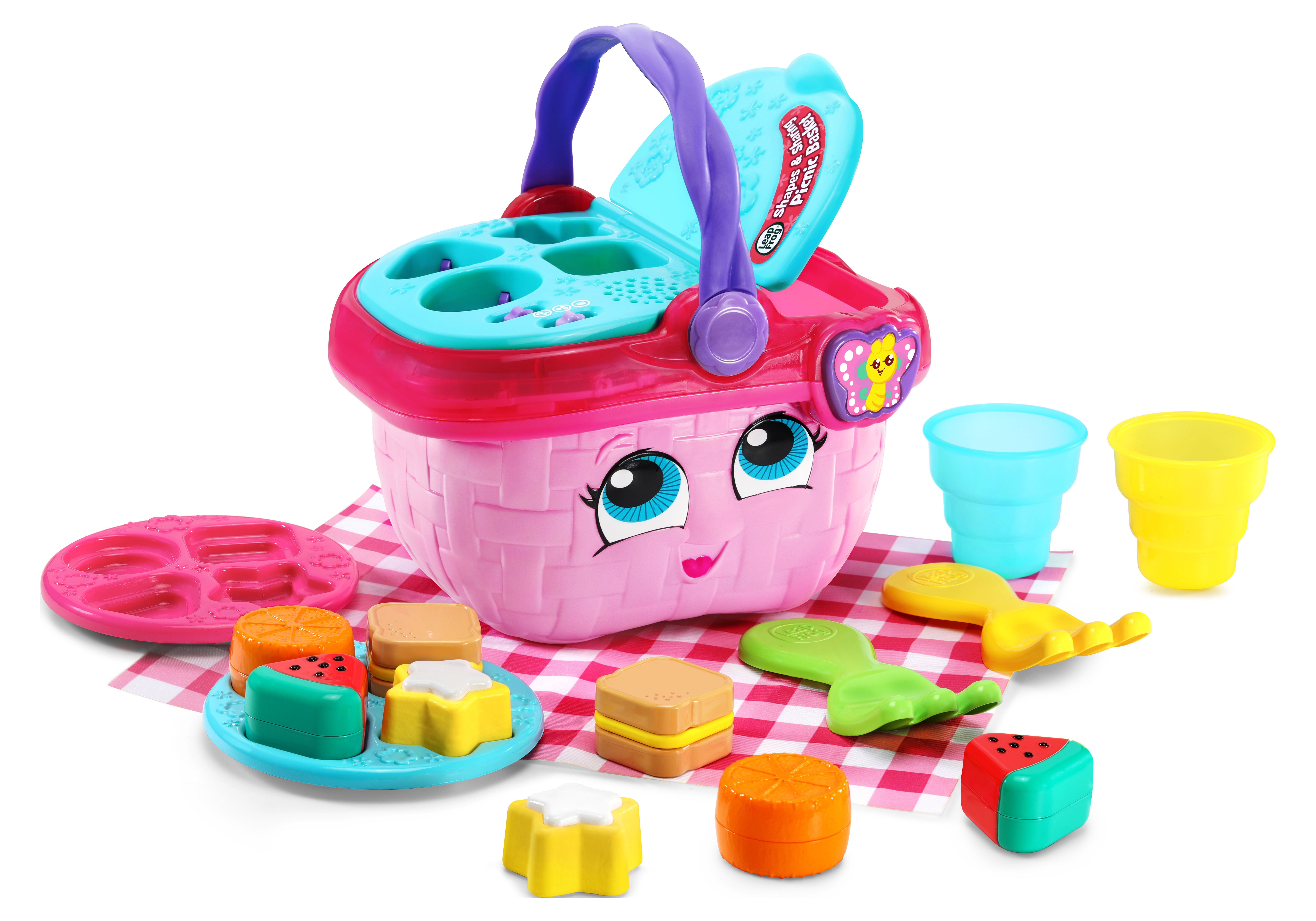 LeapFrog Shapes and Sharing Picnic Basket, Multicolor Role Play Toy for Infants - image 5 of 12