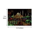thumbnail image 3 of CEHVOM Colorful Scratch Paper Set City Night Scene Painting Living Room Decoration Painting, 3 of 9