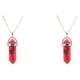 thumbnail image 3 of Abalorio de columna hexagonal Qarigey joyería para hombre colgantes cristal Rojo 2Conjunto, 3 of 6