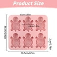 thumbnail image 4 of neszzmir Turtle Silicone Ice Cube Tray Mold, 6 Cavity Food-Grade Platinum Silicone for Candy, Resin Crafts, Fondant & Baking, Dishwasher Safe, Non-Stick Flexible, 4 of 7