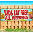 thumbnail image 1 of Kids Eat Free All Weekend 13 oz Vinyl Banner With Metal Grommets, 1 of 4