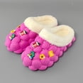 thumbnail image 2 of Pandaie Slippers for Women Men Bubble Slides Fuzzy Cute Slippers Non Slip Massage Soft House Shoes for Indoor Outdoor Use Size 6-10, 2 of 7