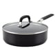 thumbnail image 1 of Sartén para saltear y freír KitchenAid, dura, anodizada, antiadherente, 3 litros, con tapa, 1 of 9