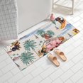 thumbnail image 2 of Dachshunds Tropical Beach Bathroom Rugs Mat,Non Slip Microfiber Bathroom Rug,Rubber Backing,Soft Bathroom Mats for Bathroom Floor,Tub and Shower,60x24in(150x60cm), 2 of 5