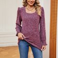 thumbnail image 3 of STETMN Square Neck Sweater for Women Loose Long Sleeve Knit Tops Casual Stylish Thermal Shirts, 3 of 8