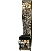 Metal Wall Sconce, 23 in. Golden Sands Decorative Mosaic & Iron Scroll Candle Holder - Single Piece