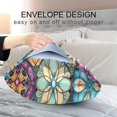 thumbnail image 5 of Coolnut Colorful Oriental Textile Tile Satin Pillowcase for Hair and Skin Silk Pillowcase, Size(20x26 inches) - Slip Cooling Satin Pillow Covers with Envelope Closure（746） Home Decor Gifts, 5 of 7