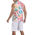 thumbnail image 5 of Rocae Cupcakes and Donuts for Men's Basketball Jersey Lightweight and Breathable Athletic Tank Top,Quick-Drying Sports Jersey Large, 5 of 9