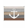 thumbnail image 2 of Sun Shade Sail 6.5x10Ft White Anchor Compass Farm Barn Wood Plank Uv Block Sunshade Canopy Outdoor Shade Cover Rectangle Shade Cloth For Patio Garden Yard Deck Pergola, 2 of 6