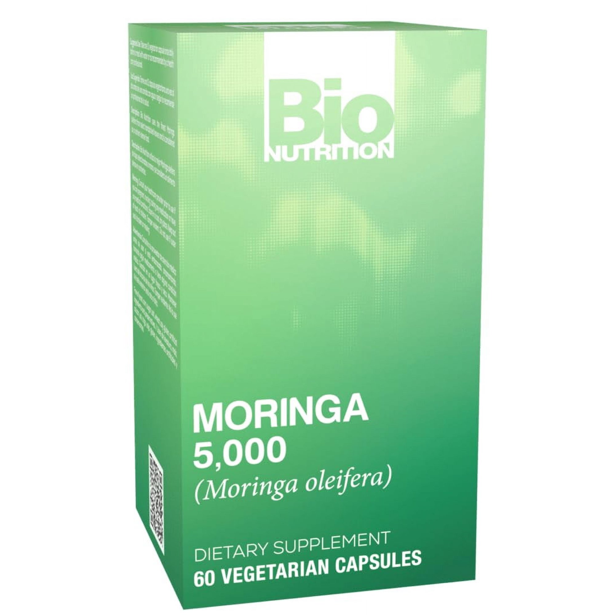 (Pack Of 4) Bio Nutrition Moringa 5000Mg Super Food 60 Vegetarian Capsules