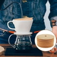 thumbnail image 6 of Disposable Paper Coffee Filters, 200Pcs Brown Round Percolator Filter for Camping Coffee Pot Unbleached Percolator Coffee Filters with Hole for Home Office Supplies, 6 of 8