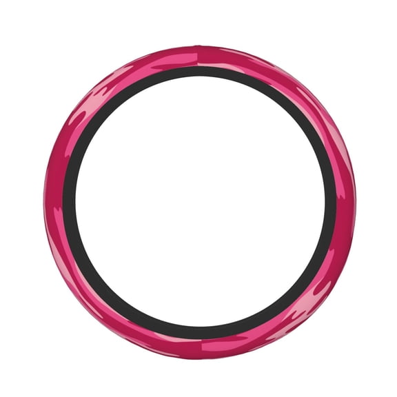 Car Steering Wheel Cover For Men Women Elastic Non-Slip Car Steering Wheel Covers Protector Universal 15 Inch Camouflage Red