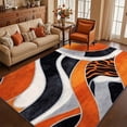 thumbnail image 2 of Multicolor Abstract Swirl Area Rug, Soft Non-Slip Machine, 2 of 6