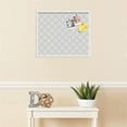 thumbnail image 3 of PinPix 24x20 Custom Cork Bulletin Board Diamond Modern Pattern Grey White Poster Board Has a Fabric Style Canvas Finish, Framed in Diamond Modern Pattern Grey White, by ArtToFrames (PinPix-1803), 3 of 5