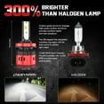 thumbnail image 3 of H7 LED Light Bulbs and H11/H8/H9 LED Light Bulbs Kit 6000K White LED High/Low Beam Combo 4x Bulbs, 3 of 9