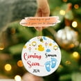 thumbnail image 2 of Baby Coming Soon 2025 Ceramic Ornament, Personalized Baby Bump First Christmas Ornament, Pregnancy Announcement Ornament Gift for Husband Grandparents Name New Baby Boy Girl Ornament Xmas 5qYiqz, 2 of 6
