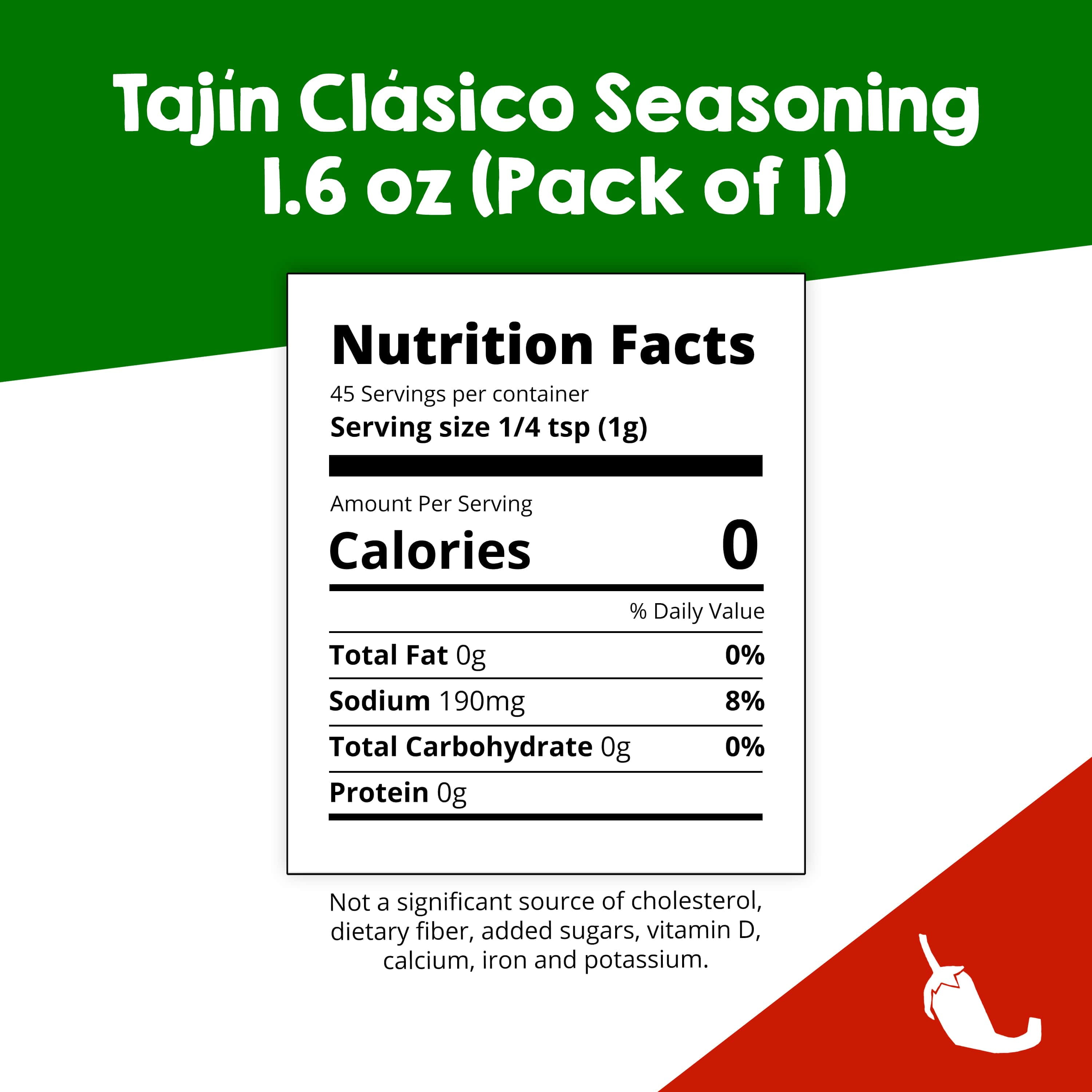 Tajin Fruit Seasoning with Lime 1.6 oz (266817) – GROONO/S