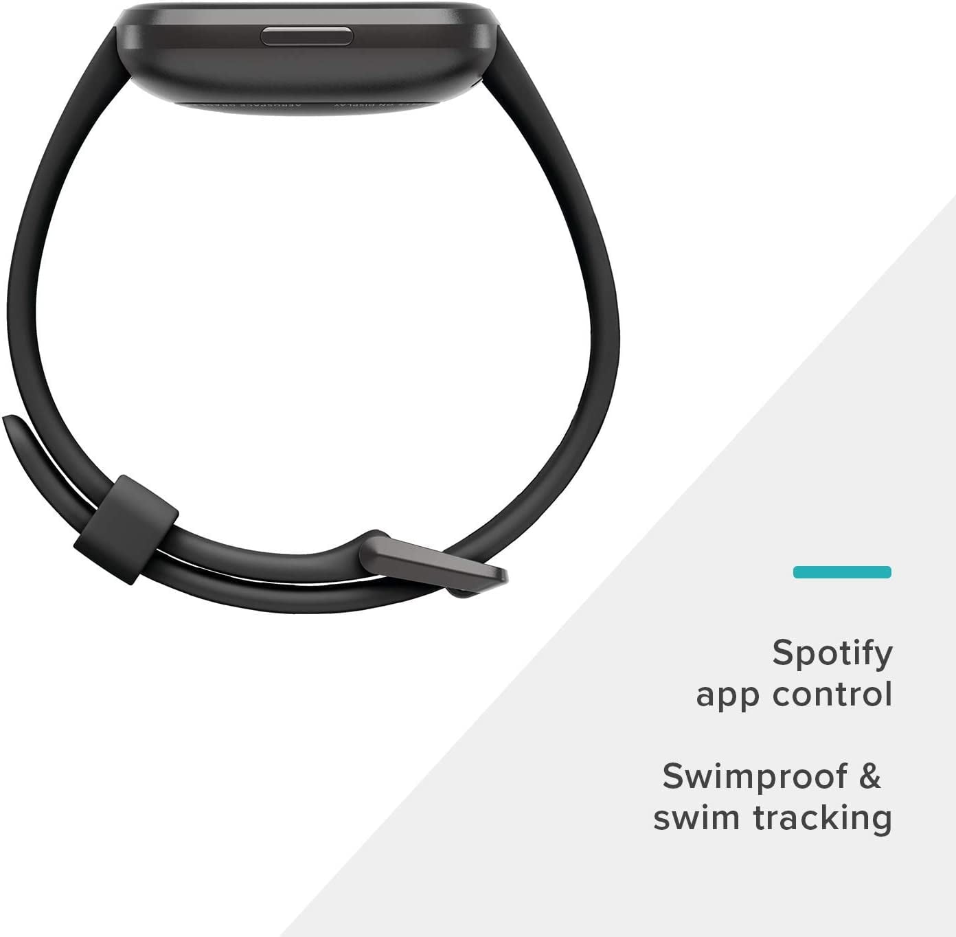 Restored Fitbit Versa 2 Health & Fitness Smartwatch Black / Carbon Aluminum (Refurbished)