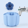 thumbnail image 3 of EARKITY Pencil Holder, Desk Pencil Organizer, 360-degree Rotating Pencil Pen Holder, 6 Slots Desktop Storage Pen Organizers, Cute Pencil Cup Pot for Office School Home & Art Stationery Supplies, 3 of 5