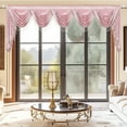 thumbnail image 2 of VOGOL Wide Pink Velvet Valance - 138"W Waterfall Swag with Vintage Beaded Tassels, Soft & Thick for Bedroom & Living Room, 2 of 7