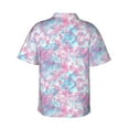 thumbnail image 3 of Daiia Tie Dye Hawaiian Shirt for Men Gentle Cotton Regular Short Sleeve Casual-XX-Large, 3 of 9