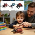 thumbnail image 7 of Realistic Large Rhinoceros Beetle Figurine Toy - Educational Insect Model for Kids' Science Projects & Nature Exploration, PVC Bug Toy (5.11" L), 7 of 7