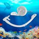 thumbnail image 1 of Tubo de snorkel de silicona para buceo, equipo subacuático 2 en 1 para snorkel y natación, 1 of 8