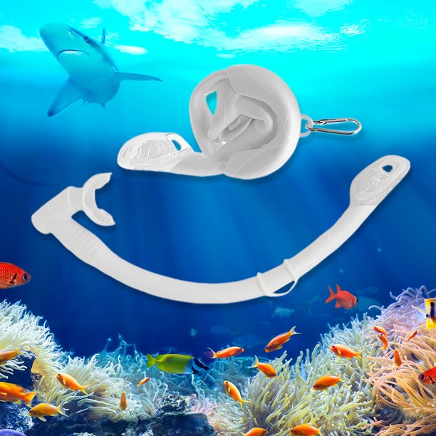 Tubo de snorkel de silicona para buceo, equipo subacuático 2 en 1 para snorkel y natación