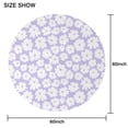 thumbnail image 2 of Round Tablecloth Daisy Floral 60 Inch Wrinkle Resistant Table Cover for Kitchen Dining, 2 of 5