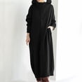 thumbnail image 2 of Extra-Long Zip Up Hoodies for Women Oversized Long Sleeve Fleece Jackets Casual Solid Hooded Outerwear with Pockets, 2 of 8