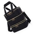 thumbnail image 4 of Bolsa organizadora de de uñas, bolsa de maquillaje con asa, suministros portátiles profesionales, versátil, gran capacidad para accesorios de Negro, 4 of 10