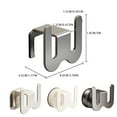 thumbnail image 2 of braveheart Adhesive Or Suction Cup Bathroom Slipper Rack Efficient Space-saving Solution Bathroom Wall Mounted gray sucker 3pcs, 2 of 4