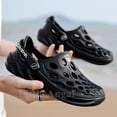 thumbnail image 2 of Daiwa-Sandalias de goma antideslizantes para hombre y mujer, zapatillas ligeras de goma EVA con agujeros rasgados para jardín, zapatos de lluvia para exteriores Qiuyongming unisex, 2 of 2