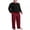 Black Red Plaid, variant on Mens Pajama Set 2-Piece Long Sleeve Lounge Sleepwear Pjs Sets with Pockets