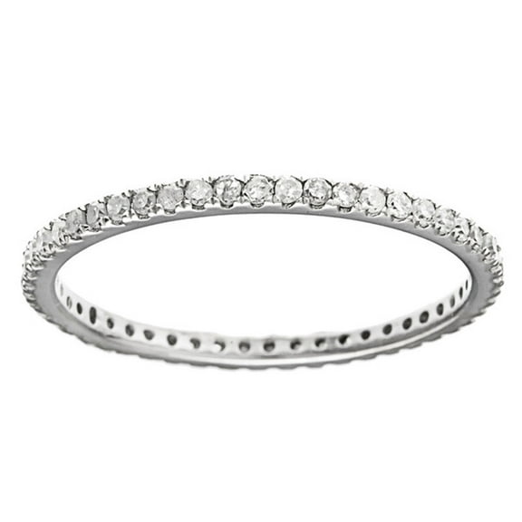 10k White Gold Eternity Diamond Wedding Band (1/3 cttw, I-J Color, I2-I3 Clarity)