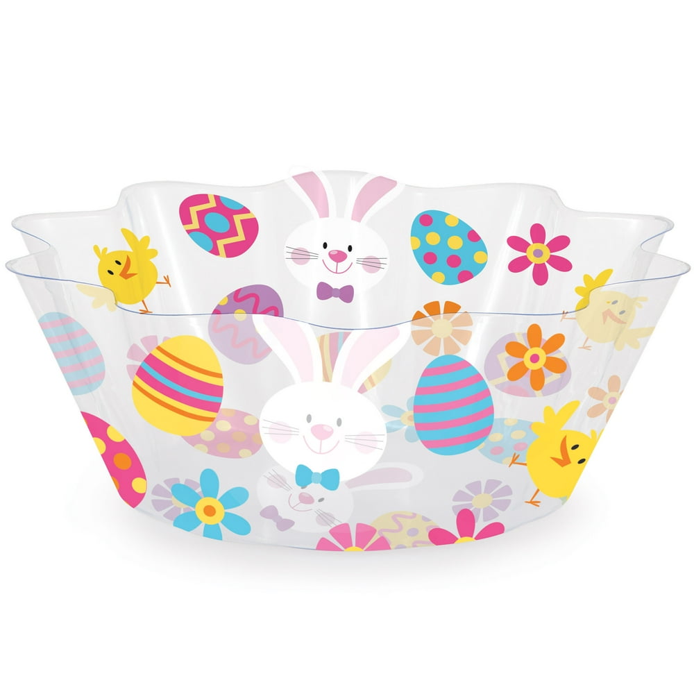 Easter Icons Plastic Fluted Bowls 3 Count