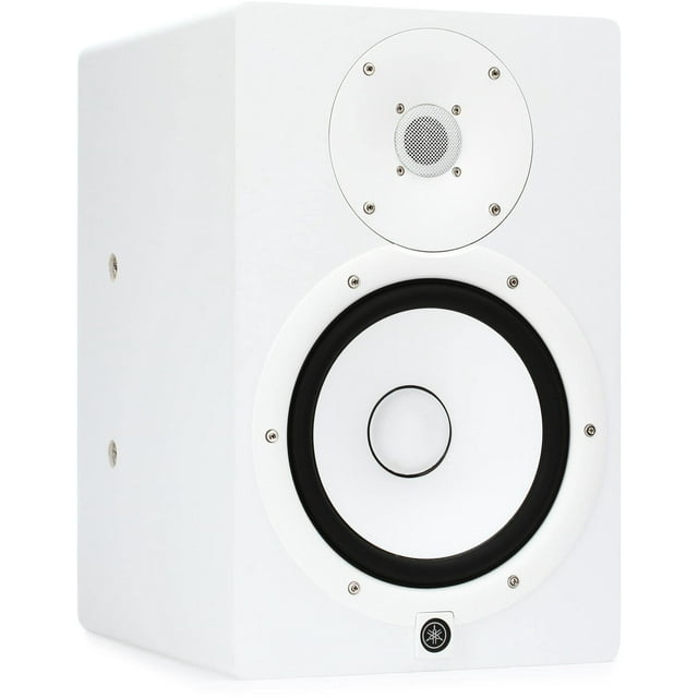 Monitor de estudio Yamaha HS8I con puntos de montaje, blanco