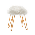 thumbnail image 6 of Duhome Elegant Lifestyle Mongolian Indoor Stool, White, 6 of 7