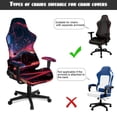 thumbnail image 5 of TSOVTHRID Racing Car Leopard Print Gaming Chair Cover Pack of 4, Breathable Computer Chair Cover with Armrest Covers Washable Slipcover for Gaming Rotating Chair with Elastic Band, 5 of 7
