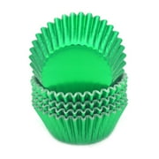 Mombake Standard Foil Green Cupcake Liners Muffin Baking Cups for Party and More, 100-Count