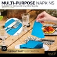 thumbnail image 2 of Dinner Napkins Disposable Guest Towels, Blue Beverage Napkins Soft and Absorbent Paper Napkins Dinner Size for Party, Wedding, Or Every Day Use, 8” x 4.5” 2 Ply Party Napkins, Pack of 40 - By Amcrate, 2 of 6