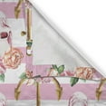 thumbnail image 5 of Ambesonne Nautical Grommet Curtain, Marine Skull Anchor, 50" x 108", Pink Green White, 5 of 6